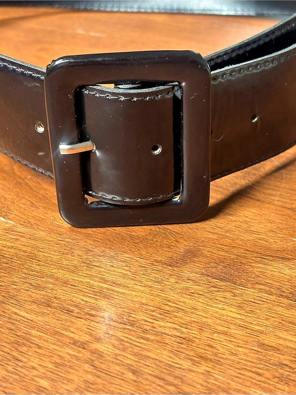 AXCESS Black Patent Wide Belt Medium